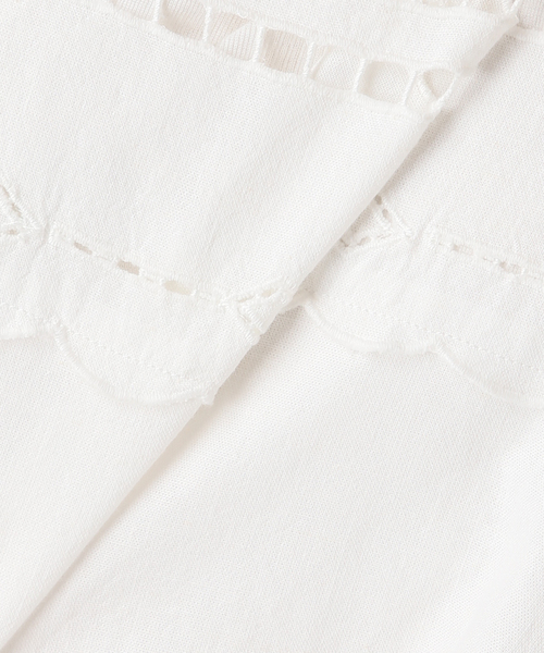 JOURNAL STANDARD relume（ジャーナルスタンダード　レリューム）の「スクエアエンブロイダリーチュニック（チュニック・レディース・ブラック/ホワイト・FREE）」の6枚目の写真