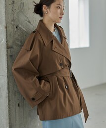 GALLEST（ギャレスト）の「【撥水】ボンディングショートトレンチ（トレンチコート）」