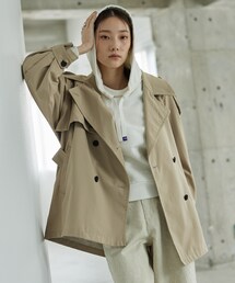 GALLEST（ギャレスト）の「【撥水】ボンディングショートトレンチ（トレンチコート）」