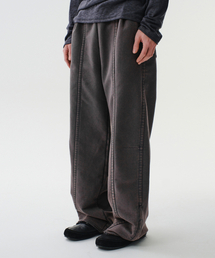DIVEIN（ダイブイン）の「WASHED SIDE ZIP SWEAT PANTS (CHARCOAL)（スウェットパンツ）」