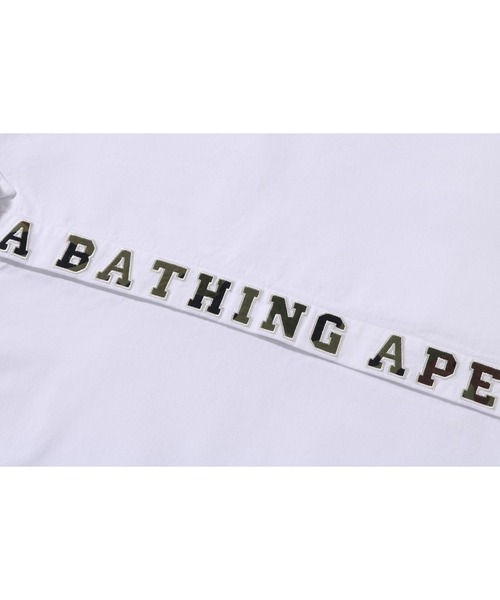 A BATHING APE(アベイシングエイプ)の「1ST CAMO APPLIQUE OXFORD SS SHIRT(シャツ/ブラウス・メンズ・ブラック/ブルー/ホワイト・SMALL/X-LARGE/LARGE/MEDIUM/XX-LARGE)」の7枚目の写真