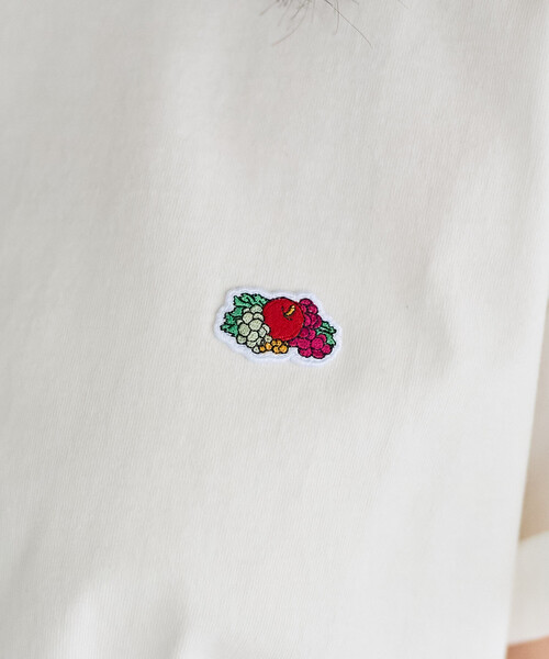 FREAK'S STORE(フリークスストア)の「FRUIT OF THE LOOM × FREAK'S STORE/フルーツオブザルーム 別注 バスケットプリント ビッグシルエットTシャツ/バックプリントTシャツ(Tシャツ/カットソー・レディース・レモンイエロー/オフホワイト/ブラック/ピンク・フリ-)」の17枚目の写真