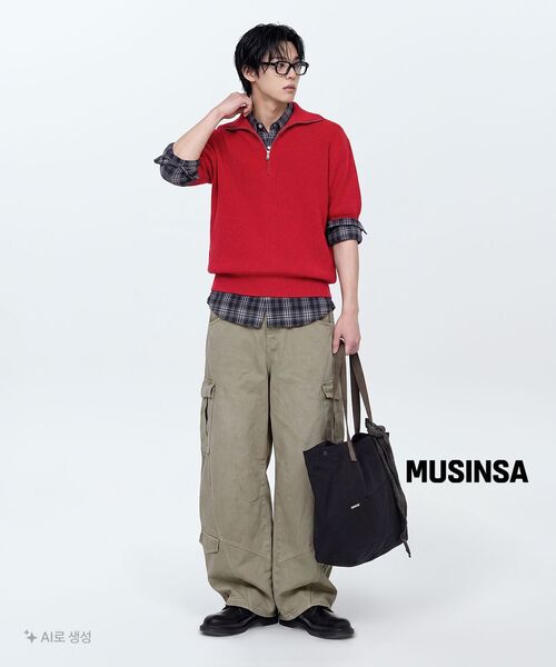 LEARVE（ルアブ）の「スプリットアークカーブドカーゴパンツアッシュグレー（デニムパンツ・メンズ・その他・LARGE/MEDIUM/SMALL/X-LARGE）」の8枚目の写真