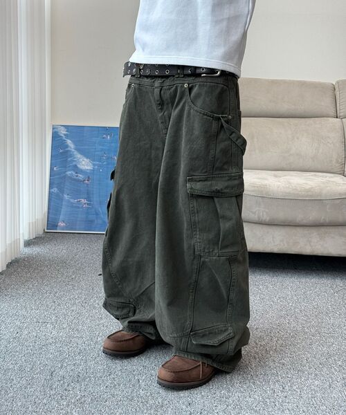 LEARVE（ルアブ）の「スプリットアークカーブドカーゴパンツアッシュグレー（デニムパンツ・メンズ・その他・LARGE/MEDIUM/SMALL/X-LARGE）」の13枚目の写真