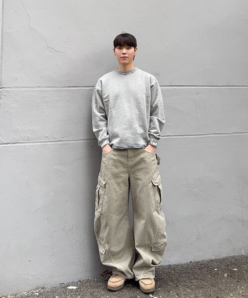 LEARVE（ルアブ）の「スプリットアークカーブドカーゴパンツアッシュグレー（デニムパンツ・メンズ・その他・LARGE/MEDIUM/SMALL/X-LARGE）」の16枚目の写真
