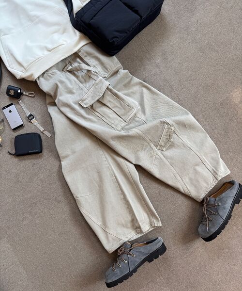 LEARVE（ルアブ）の「スプリットアークカーブドカーゴパンツアッシュグレー（デニムパンツ・メンズ・その他・LARGE/MEDIUM/SMALL/X-LARGE）」の18枚目の写真