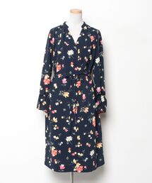 STUDIOUS（ステュディオス）の「花柄長袖ワンピース（ワンピース）」