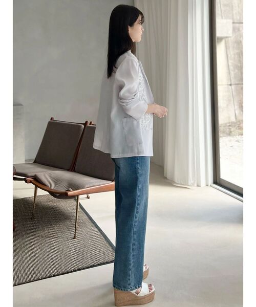 MERCURYDUO（マーキュリーデュオ）の「ストレートデニムパンツ（デニムパンツ・レディース・ライトブルー/ブルー・MEDIUM/SMALL）」の5枚目の写真