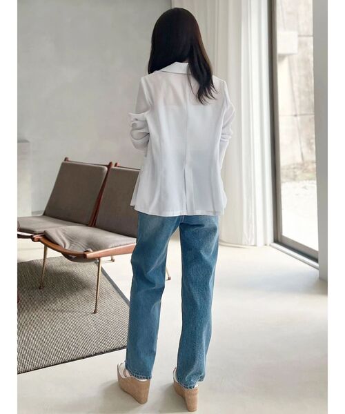 MERCURYDUO（マーキュリーデュオ）の「ストレートデニムパンツ（デニムパンツ・レディース・ライトブルー/ブルー・MEDIUM/SMALL）」の6枚目の写真