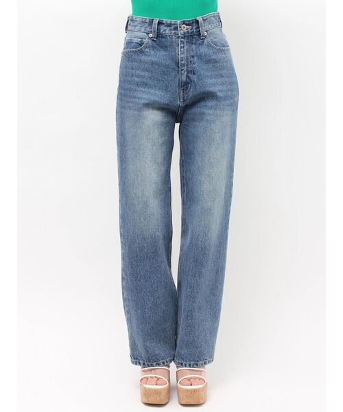 MERCURYDUO（マーキュリーデュオ）の「ストレートデニムパンツ（デニムパンツ・レディース・ライトブルー/ブルー・MEDIUM/SMALL）」の16枚目の写真