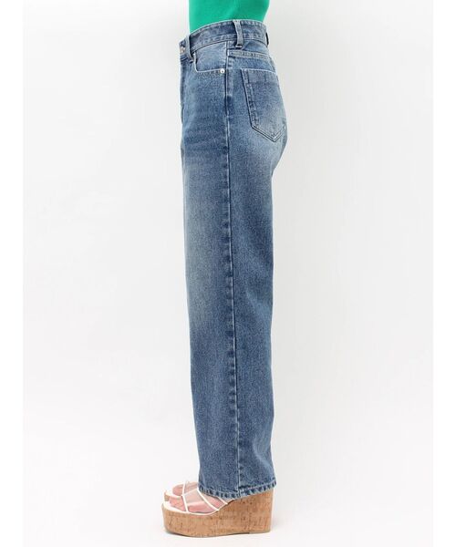 MERCURYDUO（マーキュリーデュオ）の「ストレートデニムパンツ（デニムパンツ・レディース・ライトブルー/ブルー・MEDIUM/SMALL）」の17枚目の写真