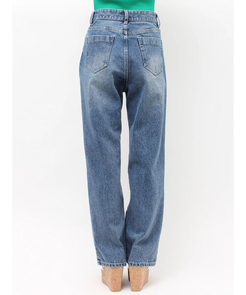 MERCURYDUO（マーキュリーデュオ）の「ストレートデニムパンツ（デニムパンツ・レディース・ライトブルー/ブルー・MEDIUM/SMALL）」の18枚目の写真