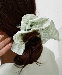 Kastane | 【fiw.】ストライプフリルシュシュ(シュシュ)