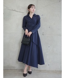 カシュクールシャツワンピース