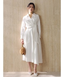 anuans | カシュクールシャツワンピース(シャツワンピース)