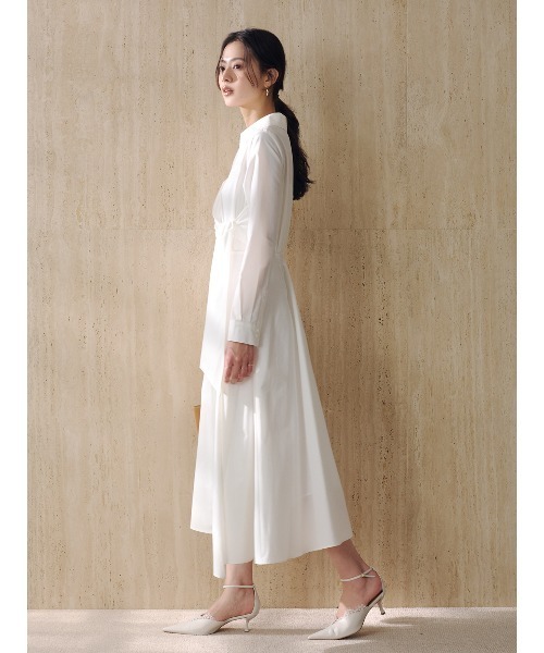 anuans（アニュアンス）の「カシュクールシャツワンピース（シャツワンピース・レディース・ブルー/ホワイト/ネイビー・SMALL/MEDIUM）」の11枚目の写真