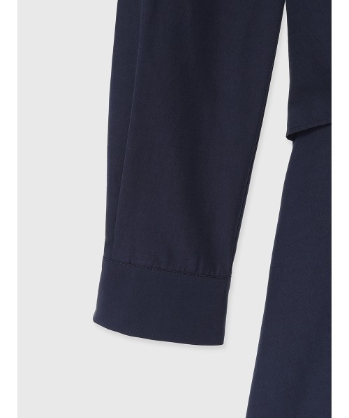 anuans（アニュアンス）の「カシュクールシャツワンピース（シャツワンピース・レディース・ブルー/ホワイト/ネイビー・SMALL/MEDIUM）」の4枚目の写真