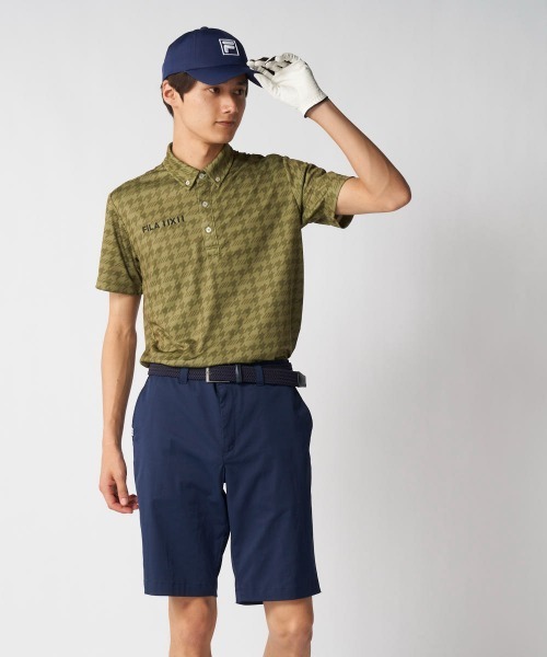 FILA GOLF（フィラゴルフ ）の「柄半袖シャツ（シャツ/ブラウス・メンズ・ホワイト/ネイビー/カーキ・X-LARGE/LARGE/XX-LARGE/MEDIUM）」の6枚目の写真