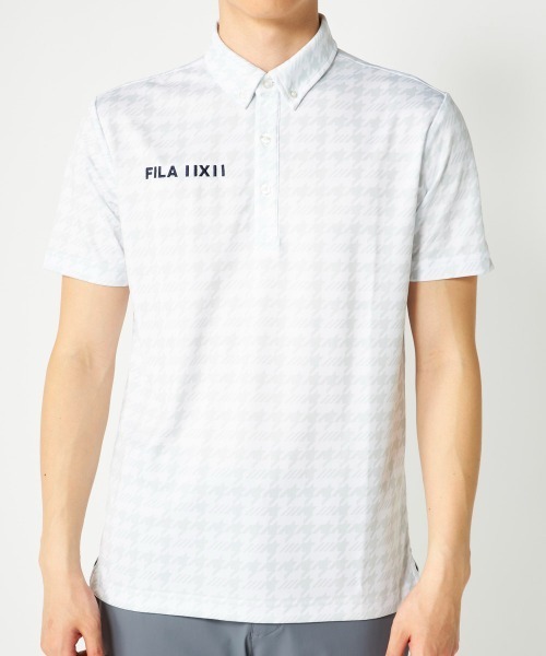 FILA GOLF（フィラゴルフ ）の「柄半袖シャツ（シャツ/ブラウス・メンズ・ホワイト/ネイビー/カーキ・X-LARGE/LARGE/XX-LARGE/MEDIUM）」の8枚目の写真