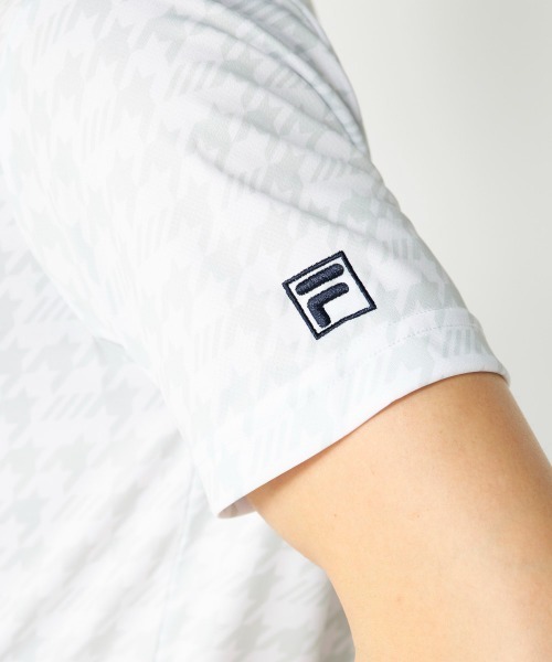 FILA GOLF（フィラゴルフ ）の「柄半袖シャツ（シャツ/ブラウス・メンズ・ホワイト/ネイビー/カーキ・X-LARGE/LARGE/XX-LARGE/MEDIUM）」の12枚目の写真