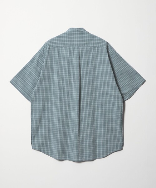 Steven Alan＞ ドビー チェック リバースシーム ショートスリーブ