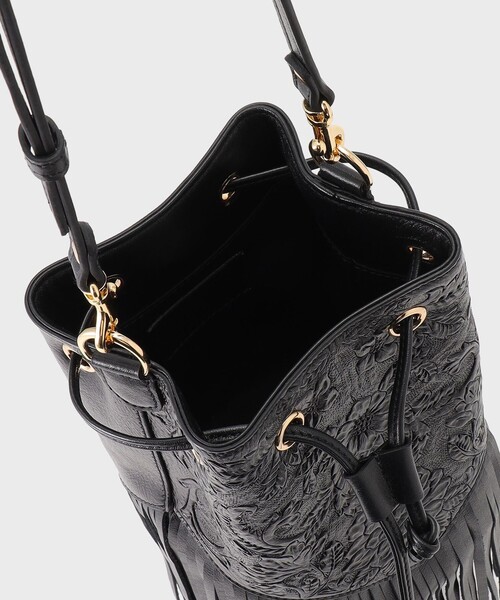 CARVING TRIBES(カービングトライブス)の「FringeBag(ショルダーバッグ・レディース・ブラック/ベージュ系その他・FREE)」の8枚目の写真