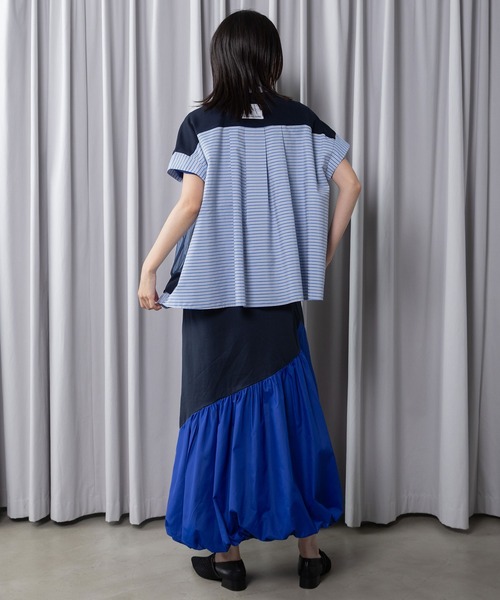 MARECHAL TERRE（マルシャルテル）の「シャツレイヤードコンビネーションカーディガン（カーディガン/ボレロ・レディース・イエロー系/ネイビー系/オフホワイト/ブラック・MEDIUM）」の14枚目の写真