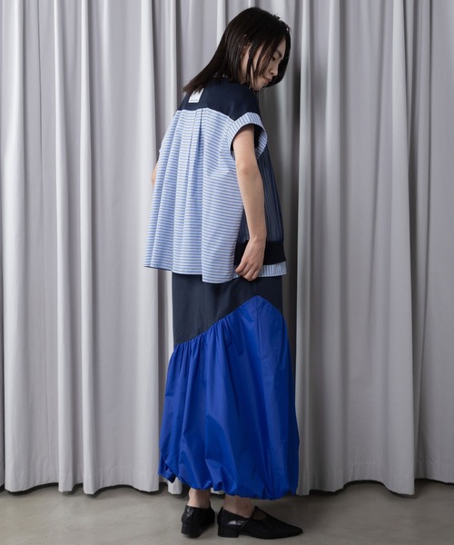 MARECHAL TERRE（マルシャルテル）の「シャツレイヤードコンビネーションカーディガン（カーディガン/ボレロ・レディース・イエロー系/ネイビー系/オフホワイト/ブラック・MEDIUM）」の15枚目の写真