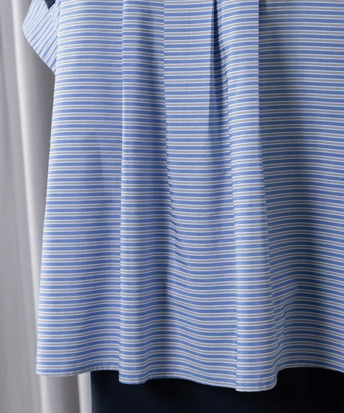 MARECHAL TERRE（マルシャルテル）の「シャツレイヤードコンビネーションカーディガン（カーディガン/ボレロ・レディース・イエロー系/ネイビー系/オフホワイト/ブラック・MEDIUM）」の20枚目の写真