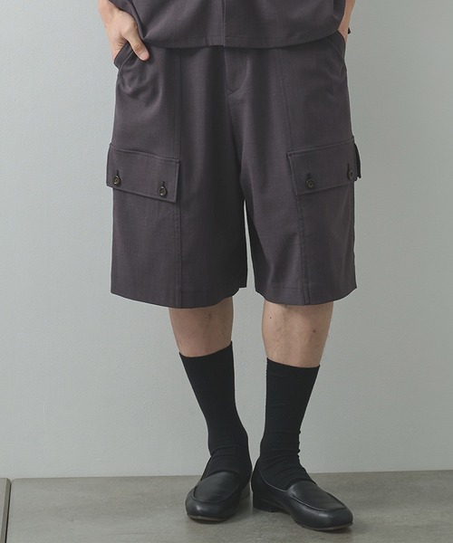 UJOH（ウジョー）の「【UJOH HOMME/ウジョー】2×4 Cargo Pocket Half PNT（その他パンツ・メンズ・グレー/ブラック/ブラウン・4/5）」の3枚目の写真