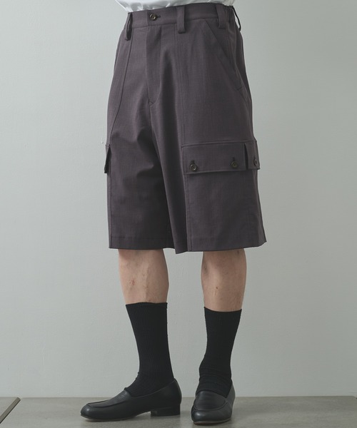 UJOH（ウジョー）の「【UJOH HOMME/ウジョー】2×4 Cargo Pocket Half PNT（その他パンツ・メンズ・グレー/ブラック/ブラウン・4/5）」の13枚目の写真