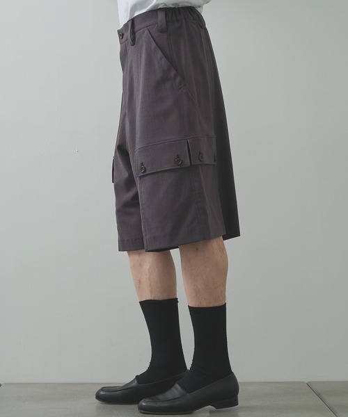 UJOH（ウジョー）の「【UJOH HOMME/ウジョー】2×4 Cargo Pocket Half PNT（その他パンツ・メンズ・グレー/ブラック/ブラウン・4/5）」の14枚目の写真