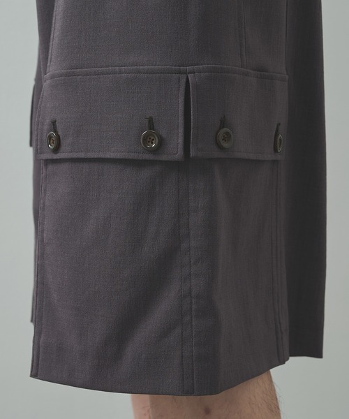 UJOH（ウジョー）の「【UJOH HOMME/ウジョー】2×4 Cargo Pocket Half PNT（その他パンツ・メンズ・グレー/ブラック/ブラウン・4/5）」の18枚目の写真