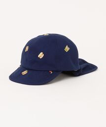 hakka baby（ハッカベビー）の「[ベビー]フルーツ刺繍／ハンバーガー刺繍日よけ付きキャップ（キャップ）」