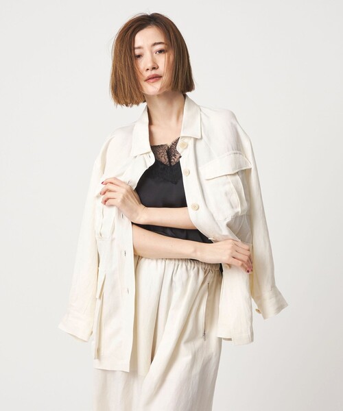 【完売】conte/コンテ ハーフスリーブジャケット ベージュ 完売】conte/コンテ ハーフスリーブジャケット ベージュ 【公式通販】