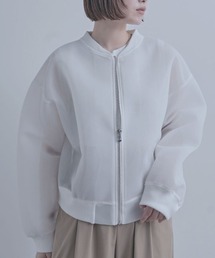 Dolce Fiora（ドルチェフィオラ）の「抜け感と立体感が軽やかに魅せるダンボールシアーMA-1ジャケット（ブルゾン）」