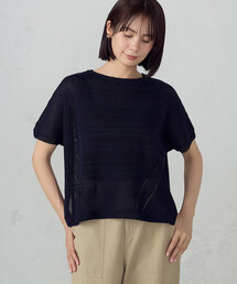 COMME CA ISM（コムサイズム）の「日本製ホールガーメント 和紙ニット（ニット/セーター）」