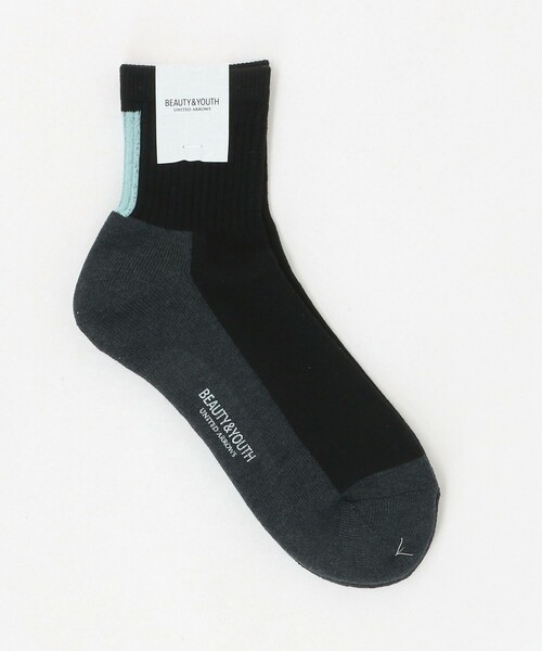 BEAUTY&YOUTH UNITED ARROWS（ビューティーアンドユースユナイテッドアローズ）の「バック ライン クウォーター ソックス（ソックス/靴下・メンズ・ブラック/ベージュ/オフホワイト・FREE）」の3枚目の写真