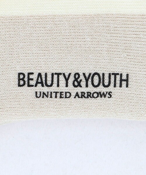 BEAUTY&YOUTH UNITED ARROWS（ビューティーアンドユースユナイテッドアローズ）の「バック ライン クウォーター ソックス（ソックス/靴下・メンズ・ブラック/ベージュ/オフホワイト・FREE）」の10枚目の写真