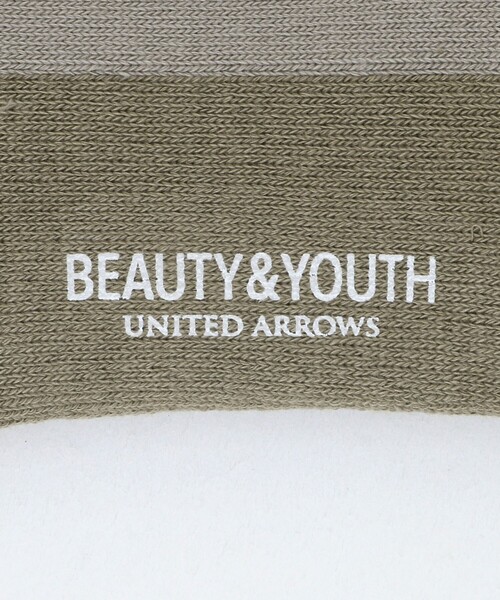 BEAUTY&YOUTH UNITED ARROWS（ビューティーアンドユースユナイテッドアローズ）の「バック ライン クウォーター ソックス（ソックス/靴下・メンズ・ブラック/ベージュ/オフホワイト・FREE）」の7枚目の写真