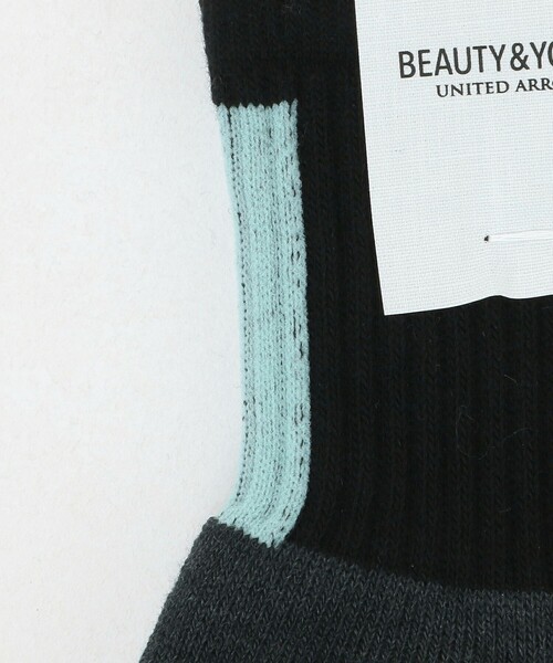 BEAUTY&YOUTH UNITED ARROWS（ビューティーアンドユースユナイテッドアローズ）の「バック ライン クウォーター ソックス（ソックス/靴下・メンズ・ブラック/ベージュ/オフホワイト・FREE）」の12枚目の写真