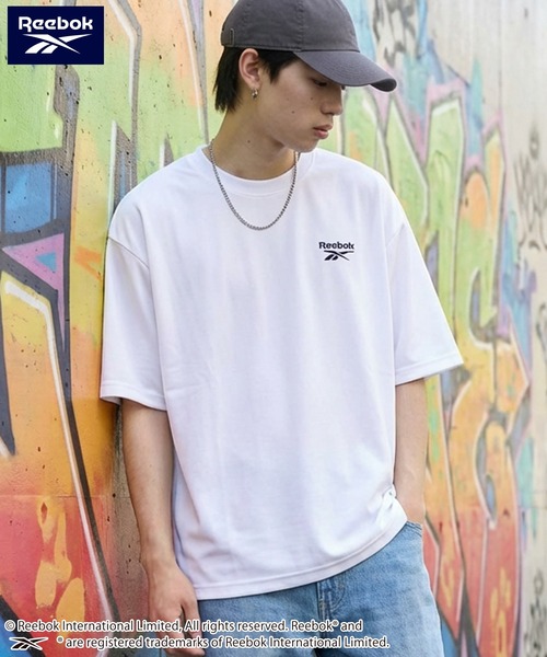 Reebok(リーボック)の「Reebok リーボック UVカット 接触冷感 ワンポイント ロゴT 半袖Tシャツ(Tシャツ/カットソー・メンズ・ブラック/ネイビー/ホワイト・M/L/LL)」の2枚目の写真