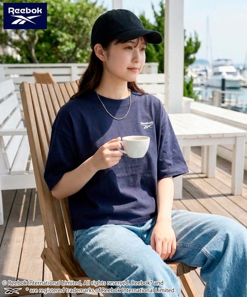Reebok(リーボック)の「Reebok リーボック UVカット 接触冷感 ワンポイント ロゴT 半袖Tシャツ(Tシャツ/カットソー・メンズ・ブラック/ネイビー/ホワイト・M/L/LL)」の14枚目の写真