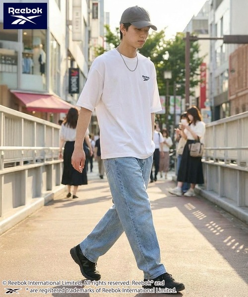 Reebok(リーボック)の「Reebok リーボック UVカット 接触冷感 ワンポイント ロゴT 半袖Tシャツ(Tシャツ/カットソー・メンズ・ブラック/ネイビー/ホワイト・M/L/LL)」の5枚目の写真
