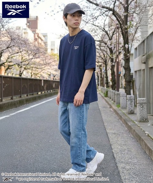 Reebok(リーボック)の「Reebok リーボック UVカット 接触冷感 ワンポイント ロゴT 半袖Tシャツ(Tシャツ/カットソー・メンズ・ブラック/ネイビー/ホワイト・M/L/LL)」の15枚目の写真