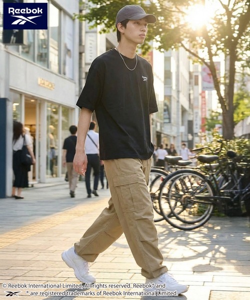 Reebok(リーボック)の「Reebok リーボック UVカット 接触冷感 ワンポイント ロゴT 半袖Tシャツ(Tシャツ/カットソー・メンズ・ブラック/ネイビー/ホワイト・M/L/LL)」の10枚目の写真