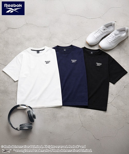 Reebok(リーボック)の「Reebok リーボック UVカット 接触冷感 ワンポイント ロゴT 半袖Tシャツ(Tシャツ/カットソー・メンズ・ブラック/ネイビー/ホワイト・M/L/LL)」の4枚目の写真
