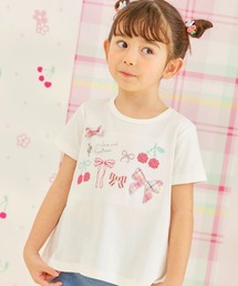 tシャツ tシャツ チュニック 半袖」に該当するホワイト/白色系の
