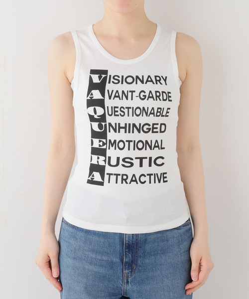 VAQUERA(バケラ)の「VAQUERA / バケラ WOMEN ANAGRAM TANK TOP(タンクトップ・レディース・ホワイト・SMALL/MEDIUM)」の7枚目の写真