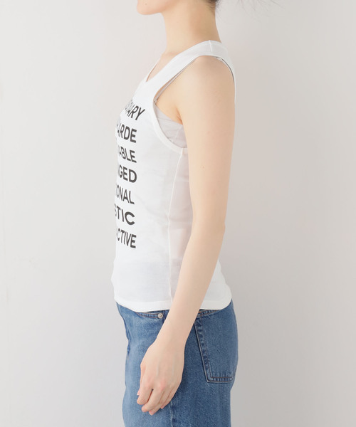 VAQUERA(バケラ)の「VAQUERA / バケラ WOMEN ANAGRAM TANK TOP(タンクトップ・レディース・ホワイト・SMALL/MEDIUM)」の8枚目の写真